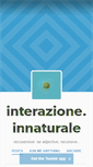 Mobile Screenshot of interazioneinnaturale.tumblr.com