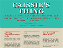 Tablet Screenshot of caissiesthing.tumblr.com