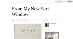 Desktop Screenshot of frommynewyorkwindow.tumblr.com