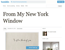 Tablet Screenshot of frommynewyorkwindow.tumblr.com