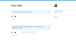 Desktop Screenshot of flashtraffic.tumblr.com