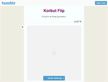 Tablet Screenshot of korbutflip.tumblr.com