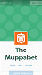 Mobile Screenshot of muppabet.tumblr.com