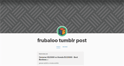 Desktop Screenshot of frubaloo.tumblr.com