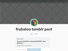 Tablet Screenshot of frubaloo.tumblr.com