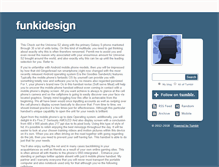 Tablet Screenshot of funkidesign.tumblr.com