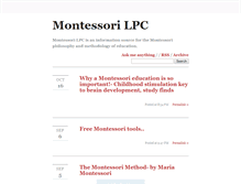Tablet Screenshot of montessorilpc.tumblr.com