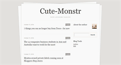 Desktop Screenshot of cute-monstr.tumblr.com