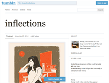 Tablet Screenshot of inflections.tumblr.com