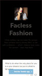 Mobile Screenshot of facelessfashion.tumblr.com