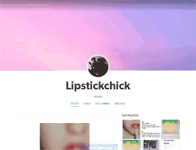 Tablet Screenshot of lipstickchick.tumblr.com