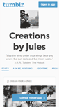 Mobile Screenshot of creationsbyjules.tumblr.com