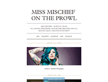 Tablet Screenshot of missmischiefchaos.tumblr.com