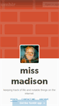 Mobile Screenshot of missmadison.tumblr.com