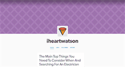Desktop Screenshot of iheartwatson.tumblr.com