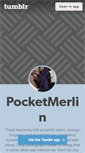 Mobile Screenshot of pocketmerlin.tumblr.com