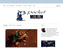 Tablet Screenshot of pocketmerlin.tumblr.com