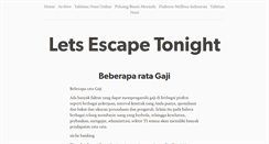 Desktop Screenshot of lets-escapetonight.tumblr.com
