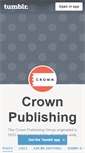 Mobile Screenshot of crownpublishing.tumblr.com