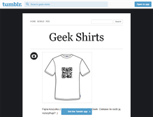 Tablet Screenshot of geek-shirts.tumblr.com