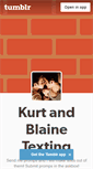 Mobile Screenshot of klaine-texting.tumblr.com