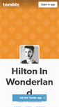 Mobile Screenshot of hiltoninwonderland.tumblr.com
