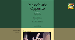 Desktop Screenshot of masochisticopposite.tumblr.com