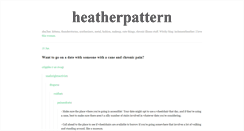 Desktop Screenshot of heatherpattern.tumblr.com