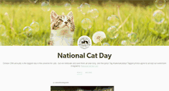 Desktop Screenshot of nationalcatday.tumblr.com