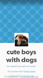 Mobile Screenshot of cuteboyswithdogs.tumblr.com