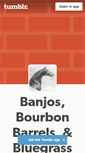 Mobile Screenshot of banjosbourbonbarrelsandbluegrass.tumblr.com