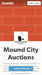Mobile Screenshot of moundcitycomics.tumblr.com