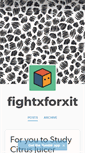 Mobile Screenshot of fightxforxit.tumblr.com