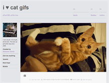 Tablet Screenshot of iheartcatgifs.tumblr.com