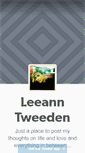 Mobile Screenshot of leeanntweeden.tumblr.com