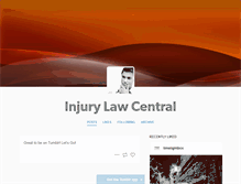 Tablet Screenshot of injurylawcentral.tumblr.com