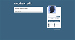 Desktop Screenshot of exxxtra-credit.tumblr.com