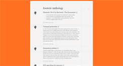 Desktop Screenshot of esotericanthology.tumblr.com