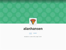 Tablet Screenshot of alanhansen.tumblr.com