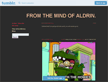Tablet Screenshot of aldoaldrin.tumblr.com