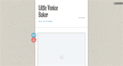 Desktop Screenshot of littlevenicebaker.tumblr.com