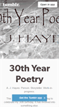 Mobile Screenshot of 30thyearpoetry.tumblr.com