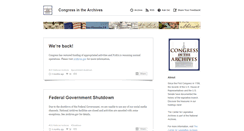 Desktop Screenshot of congressarchives.tumblr.com