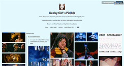 Desktop Screenshot of ageekygirl.tumblr.com