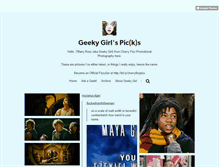 Tablet Screenshot of ageekygirl.tumblr.com