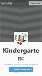 Mobile Screenshot of kindergarten.tumblr.com