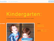 Tablet Screenshot of kindergarten.tumblr.com