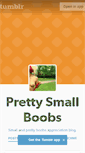 Mobile Screenshot of prettysmallboobs.tumblr.com