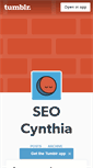 Mobile Screenshot of cynthiadaignault.tumblr.com