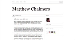 Desktop Screenshot of mchalmers.tumblr.com